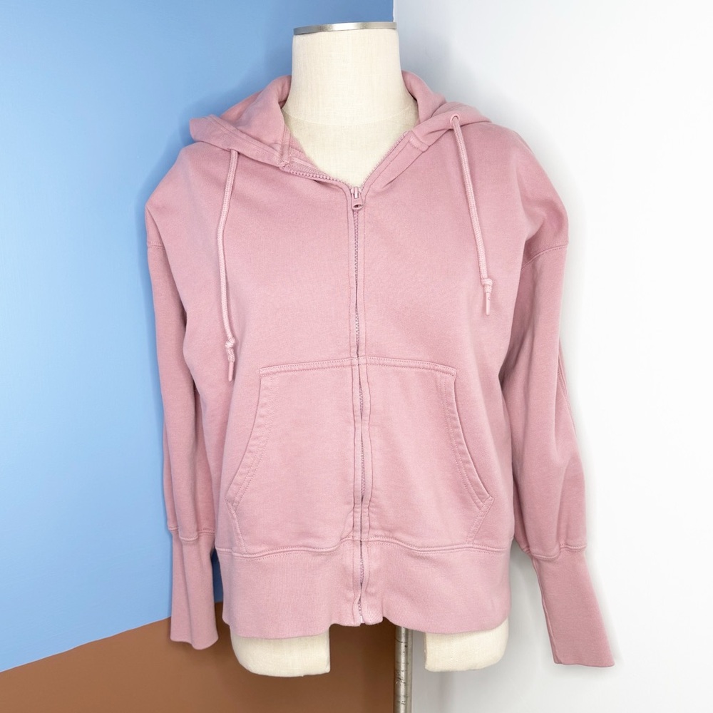 Abercrombie & Fitch Soft A&F Collection Dusty Pink Zip Up Hoodie Size‎ XS